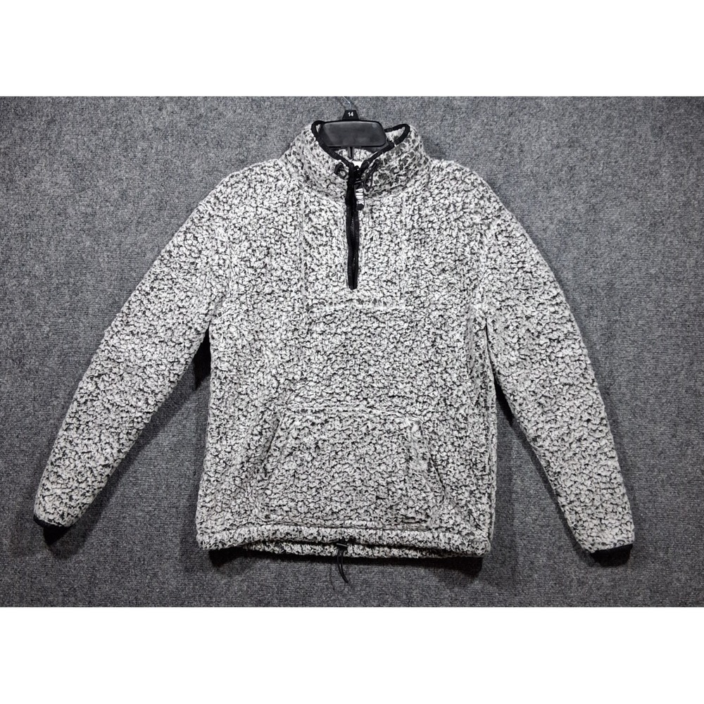 Pink‎ by Victoria Secret Womens Gray and Black Quarter Zip Fleece Size XS/XP